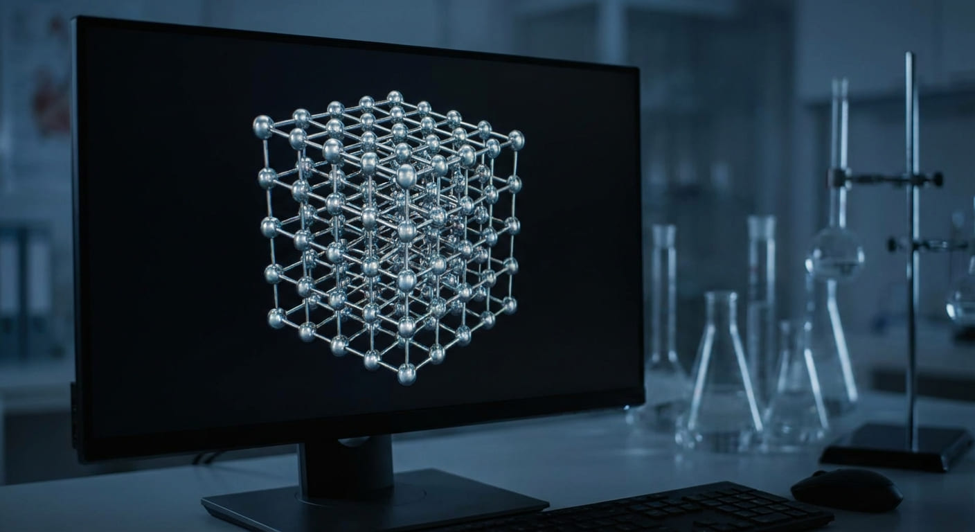 Схематическое представление рентгеновского спектрального анализа атомной структуры